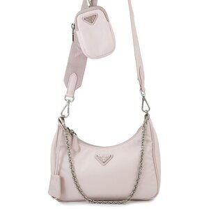 PRADA Re-Nylon Re-Edition 2005 Shoulder Bag Nylon Pink 1BH204